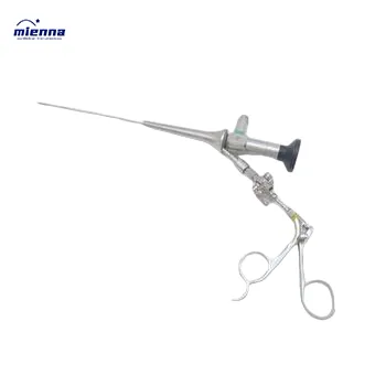 ENT Veteriner Çift Kanallı Otoskop Veteriner Enstrümanları FR5 Çalışma Kanalı ile Kulak Endoskop